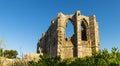 View of the ruins of the Saint-FÃÂ©lix de Montceau Abbey near the Thau basin in HÃÂ©rault.