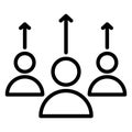 Benefaction, contribution Vector Icon which can easily modify or edit