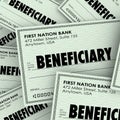 Beneficiary Word Checks Insurance Heir Recipient Money Inheritance