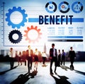 Benefit Assist Charity Claims Income Profit Value Concept