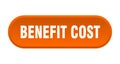 benefit cost button Royalty Free Stock Photo