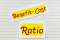 Benefit cost ratio compare profit improvement success evaluation