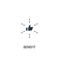 Benefit icon. Simple element