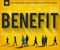 Benefit Income Profit Advantage Welfare Concept Royalty Free Stock Photo