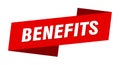 benefits banner template. benefits ribbon label.
