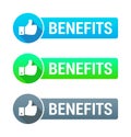 Benefits Banner Vector