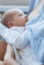 Benefits of breastfeeding for newborns Royalty Free Stock Photo