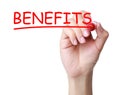 Benefits concept Royalty Free Stock Photo