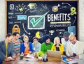 Benefits Gain Profit Earning Income Education Learning Concept Royalty Free Stock Photo