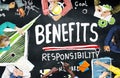 Benefits Responsibility Rewards Goal Skill Satisfaction Concept Royalty Free Stock Photo