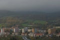 Benesov nad Ploucnici, Czechia - November 06, 2022: prefabricated houses