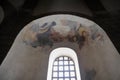 Benevento - Affreschi dell`abside della chiesa di Santa Sofia