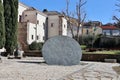 Benevento - Disco in bronzo nell\'Hortus Conclusus