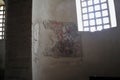Benevento - Frammenti di affreschi nell`abside di Santa Sofia