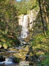 Benevskoy Waterfall on Elomovsky Spring Royalty Free Stock Photo
