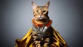 Bengal Cat Dressed As A Princess Royalty Free Stock Photo