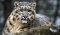 Bengal tiger, snow leopard, and jaguar majestic big cats generated by AI