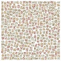 Bengali alphabet pattern background Royalty Free Stock Photo