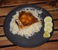 Bengali Fish Curry with rice