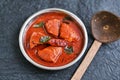 Bengali red fish curry, Indian fish curry Royalty Free Stock Photo