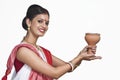 Bengali woman praying