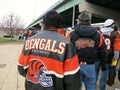 Bengals Fans on Gameday Royalty Free Stock Photo