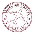 Bengaluru Airport Bangalore stamp.