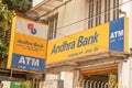 Bengaluru, India June 17, 2019 : Andhra Bank ATM at Bengalore