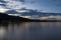 Beni river in Bolivian jungle (Rurrenabaque region) at sunset Royalty Free Stock Photo