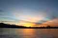 The Beni river on sunset