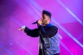 The Weeknd Rhythm and blues music band perform in concert at FIB Festival