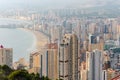 Benidorm aerial view cityscape, Spain