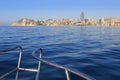 Benidorm Alicante Privince beach from sea