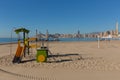 Benidorm beach Spain playa del mal pas with play area