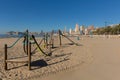 Benidorm beach Spain playa del mal pas with play area