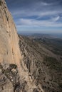 Benidorm city from Puig Campana mountain Royalty Free Stock Photo