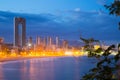 Benidorm cityscape night Royalty Free Stock Photo