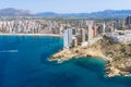 Benidorm coastline. Alicante, Spain.