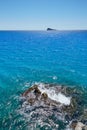 Benidorm island in Mediterranean Alicante