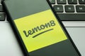 Benidorm, Spain - April 08, 2023: Smartphone screen with Lemon8 app. Lemon8 is photo-based app that resembles mixture of