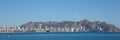 Benidorm Spain beautiful blue sea and sky panoramic view Royalty Free Stock Photo