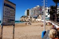 Levante beach, Benidorm, Spain. Royalty Free Stock Photo