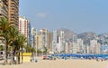 Benidorm spanish city skyline, Costa Blanca, Spain Royalty Free Stock Photo