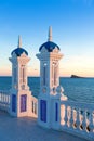 Benidorm sunset Alicante Balcon Mediterraneo Royalty Free Stock Photo