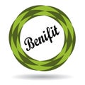 Benifit colorful icon Royalty Free Stock Photo