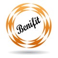 Benifit colorful icon Royalty Free Stock Photo