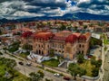 Aerial View of Benigno Malo High School in Cuenca, Ecuador Royalty Free Stock Photo