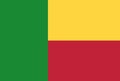 Benin flag vector.Illustration of Benin flag