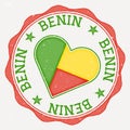 Benin heart flag logo.