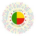 Benin national day badge.
